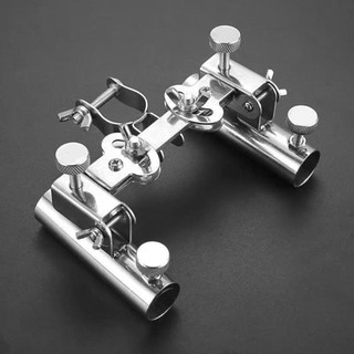  Pat Gác Cần Đôi INOX Dùng Cho Thùng Và Ghế Câu Đài Pat Chống Cần Đôi Gắn Thùng Gắn Ghế Chống Gỉ Cứng Cáp 