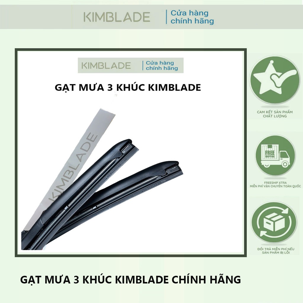 Gạt mưa 3 khúc - Gạt mưa chính hãng KimBlade CAO CẤP - Phù hợp cho các dòng xe trên thị trường