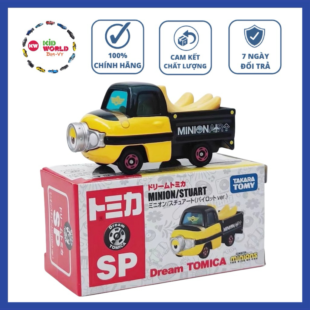 Xe Mô Hình Tomica Box Disney Minion Stuart