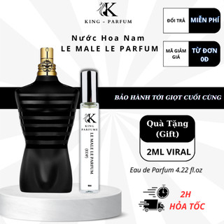  Nước hoa nam EMI Le Male Le Parfum | Nước hoa King Parfum nồng độ EDP hương vani phương đông Ấm áp Gợi cảm Hấp dẫn 