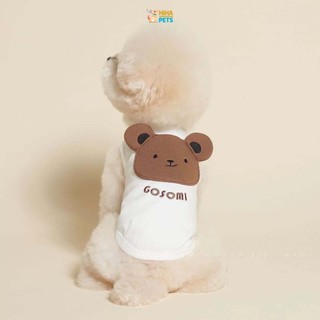  Áo Thun Cotton Chó Mèo Ba Lỗ Mát Mùa Hè Quần Áo Thú Cưng Hihapets 