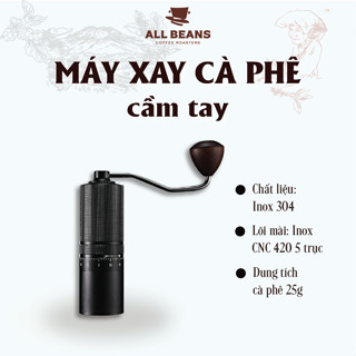 Máy xay cà phê cầm tay Inox – Máy xay hạt thủ công mini tiện lợi | All Beans Coffee