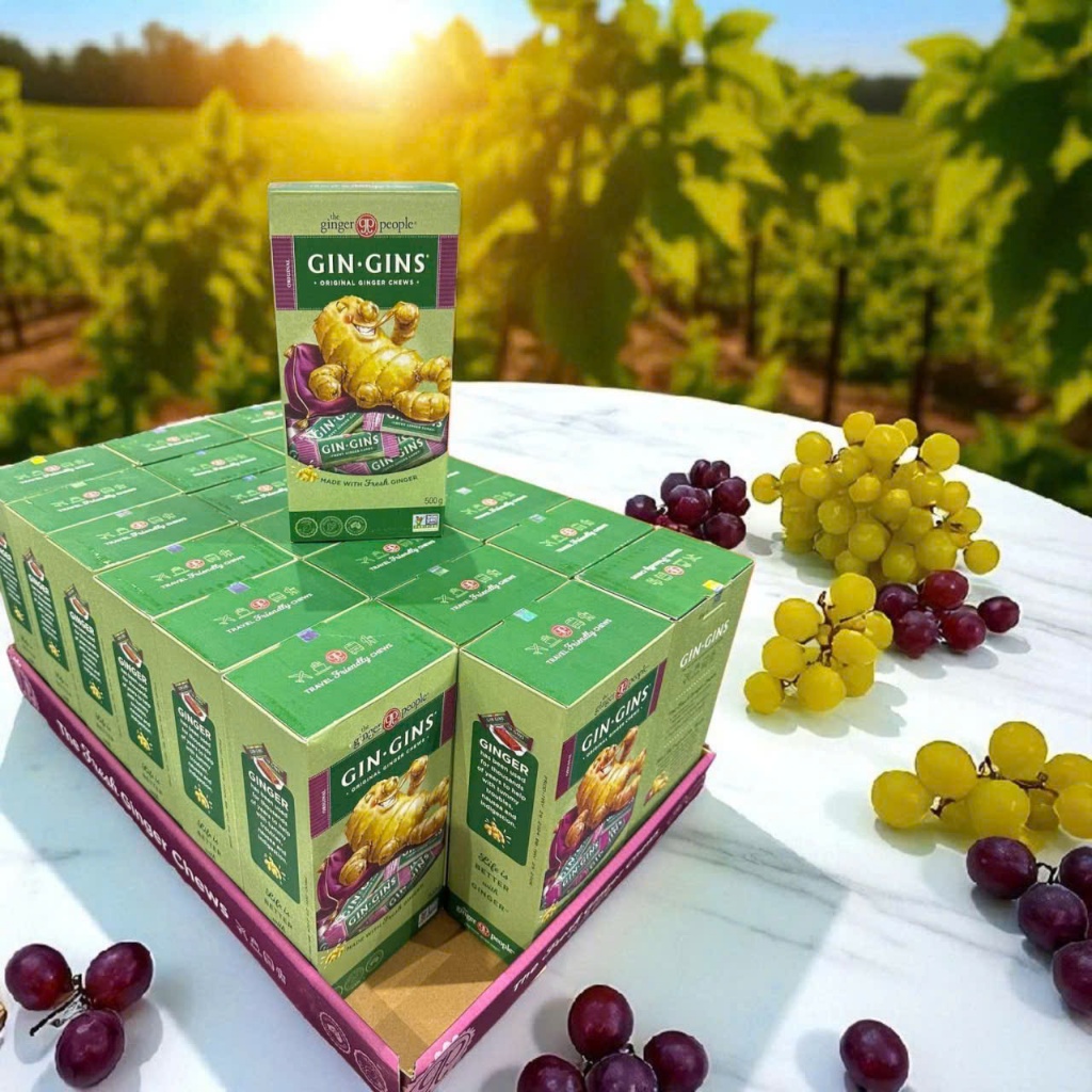 Gin Gins Original Ginger Chews kẹo gừng dẻo hộp 500g thơm ngon