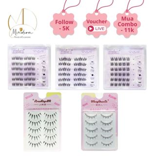 Lông mi giả tự dính MINODERM không cần keo, dễ gắn, mô phỏng tự nhiên cụm đơn phân đoạn