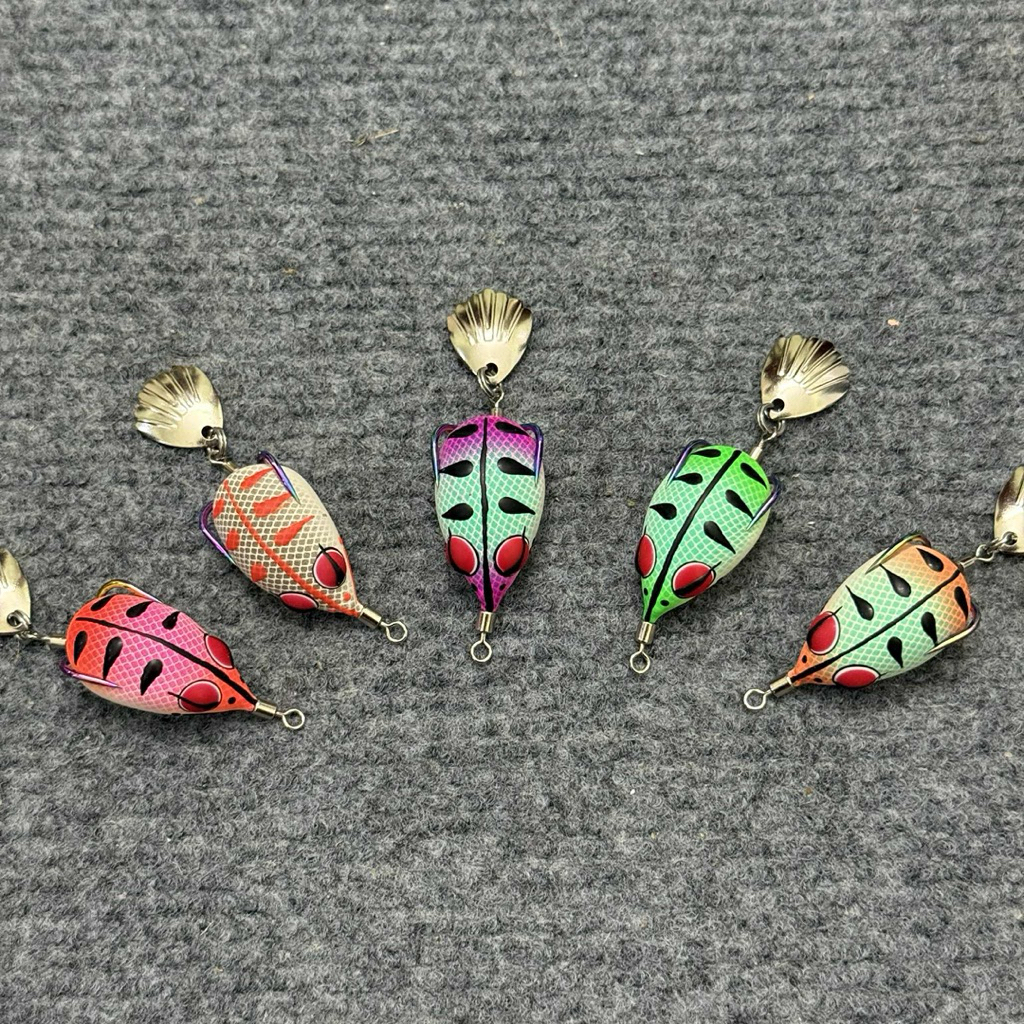 Nhái Hơi Giả CHADO H1 Mini – Mồi Câu Cá Lóc, Có Thìa, Lưỡi Độ - Lưỡi Titan