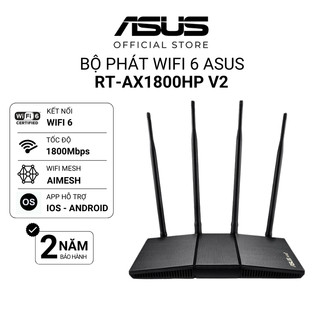  Bộ phát wifi 6 Asus RT-AX1800HP v2 MU-MIMO 1800Mbps  Xuyên tường  - Router Có Thể Mở Rộng Wifi Mesh 