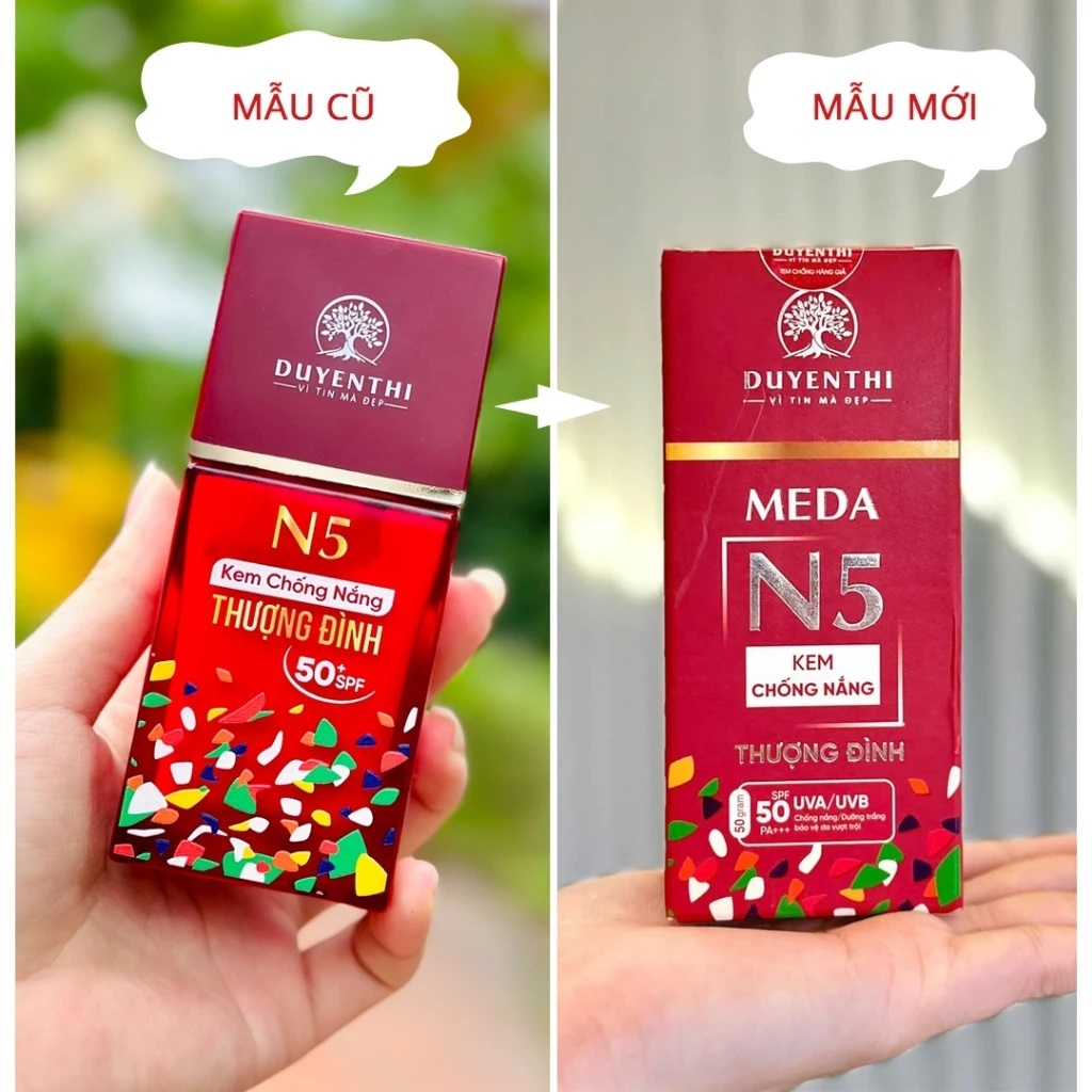 Kem chống nắng Thượng Đình N5 Duyên Thị Bách Y Sâm - Kem chống nắng Meda N5 Thượng Đình