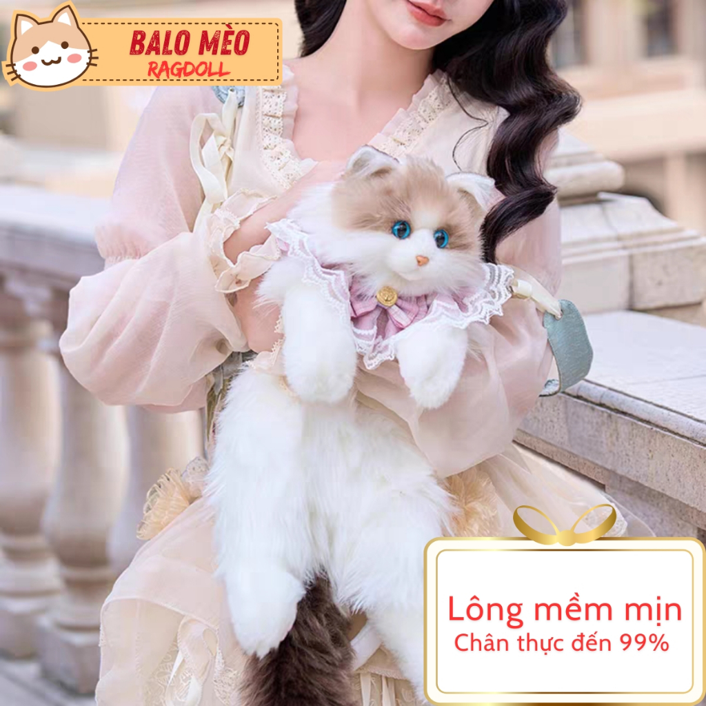 (Loại1) Balo Mèo Ragdoll Siêu dễ thương quà tặng sinh nhật cho bé gái túi mèo cho bé đi học balo hìn
