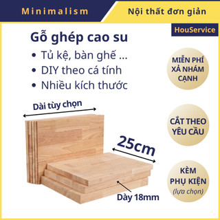   Có vít âm 7ly  Tấm gỗ làm kệ rộng 25cm được xẻ từ ván gỗ ghép cao su. Ván gỗ làm kệ bàn DIY nội thất. Shop có Phụ kiện 
