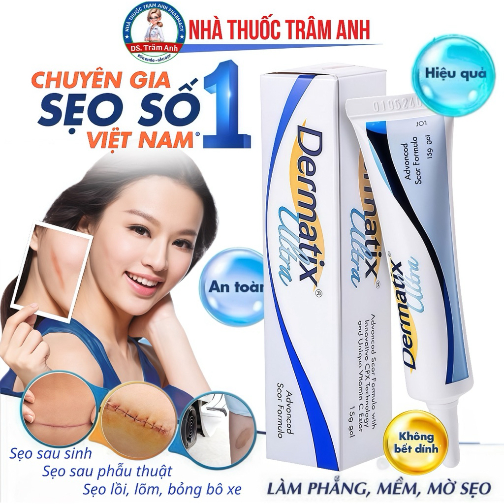 Dermatix Ultra Chính Hãng – Làm Mờ Sẹo Lâu Năm,Sẹo Sau Sinh, Sẹo Do Mụn, Thủy Đậu, Phẫu Thuật, Bỏng