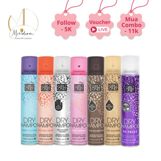 Dầu Gội Khô Girlz Only dry shampoo Party Nights ,Dawn 'Til Dusk ,Dazzling Volume ,No Residue Nude