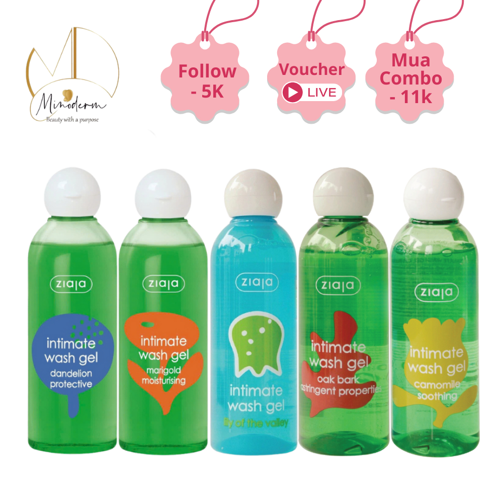 Dung Dịch Vệ Sinh Phụ Nữ ZIAJA Intimate Xuất Xứ Ba Lan Giúp Dưỡng Ẩm, Cân Bằng PH, Khử Mùi 200ml