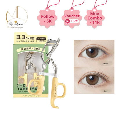Bấm Mi AMORTALS Dụng Cụ Uốn Cong Lông Mi , Giữ Nếp Lâu Dài, đầu đệm siêu mềm