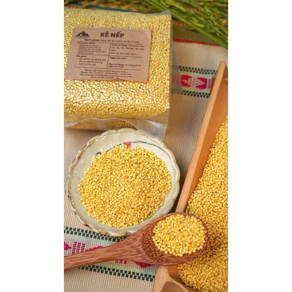 Smile Farm Kontum - 500gr Hạt Kê Nếp, trồng tự nhiên