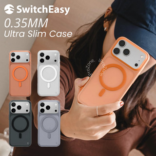  Ốp Lưng Nhám SwitchEasy Ultra Slim Case Siêu Mỏng Nhẹ 0.35mm Sạc Không Dây Cho IPhone 17 Pro Max Air   16 Plus   15   14 