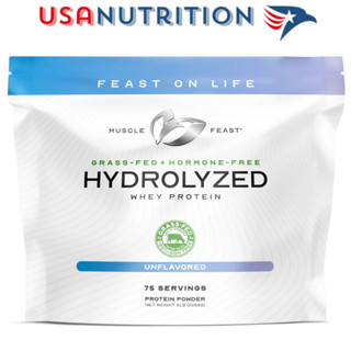 Grass-Fed Hydrolyzed Whey "Muscle Feast" : 2.3kg 75 lần dùng