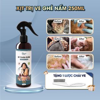  Xịt Ve Rận Cấp Tốc – Diệt Sạch Ve Rận Bọ Chét An Toàn Cho Thú Cưng và Chủ MasterCare For Pet 