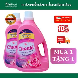  Nước Giặt Xả Chante 8-in-1 Hoa Hồng Pháp Ohara Chai 3.05kg – Sạch Sâu Thơm Bền Lâu Mua 1 Tặng 1 