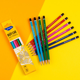 SET 10 BÚT CHÌ GỖ 2B THIÊN LONG GIAO MÀU NGẪU NHIÊN 