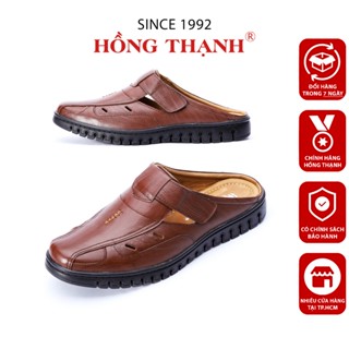 Giày Sục Da Nam HỒNG THẠNH Giày Sabo Trung Niên Nam Da Bò Êm Chân Và Thoáng Khí - 3705