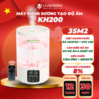 [UVG] Máy Phun Sương Tạo Ẩm Không Khí UVGREEN KH200, 5L, Phun Sương Mịn, UVC Diệt Khuẩn Nước, Xông Tinh Dầu