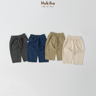 Quần kaki ống rộng may li cho bé trai bé gái Hokiha vải kaki mềm mịn, thoáng mát size từ 8-17kg Q222