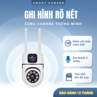 Camera Wifi Ngoài Trời 360 Độ Ống Kính Kép V360 Pro Full HD, Hồng Ngoại Ban Đêm, Đàm Thoại 2 Chiều, Báo Động Chống Trộm