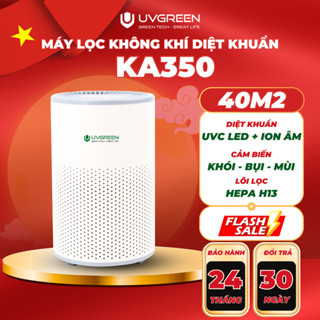 [UVG] Máy Lọc Không Khí Diệt Khuẩn UVGREEN KA350 UVC 40m2, Công Nghệ UVC Led & Ion Âm, Lọc Bụi Mịn