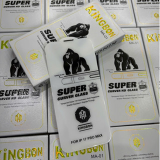  Kính Cường Lực iPhone Không Viền Đen Trong Suốt bảo vệ màng Loa KiNGBON MA-01 cho 12 - 17 Pro Max 