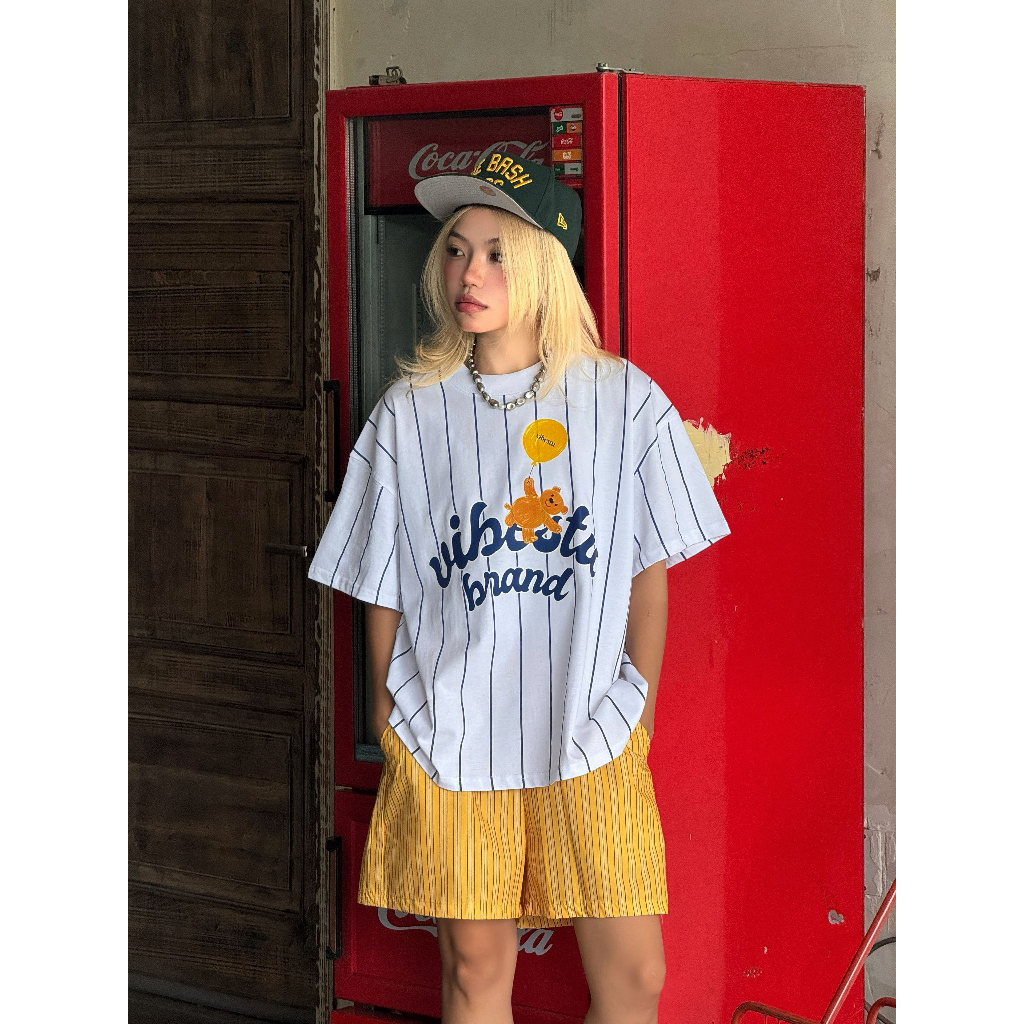 Áo Thun Sọc Local Brand VIBESTU " Gấu Vibestu" Form Big Boxy Unisex 250gsm Cotton | BigBuy360 - bigbuy360.vn