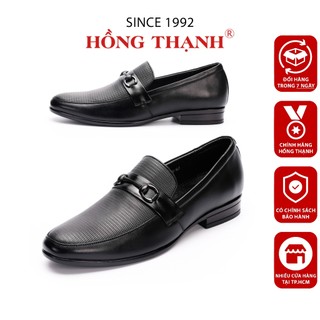 Giày Tây Nam HỒNG THẠNH Có Size Lớn Giày Lười Nam Da Bò Mũi Tròn Thanh Lịch Chống Trượt - 8485
