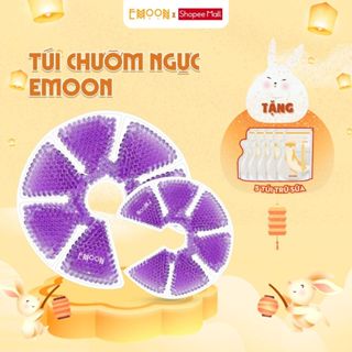 Túi Chườm Ngực Thông Tia Sữa Emoon Chườm Nóng Lạnh Giúp Mẹ Kích Sữa, Giảm Đau (1 hộp 2 chiếc)