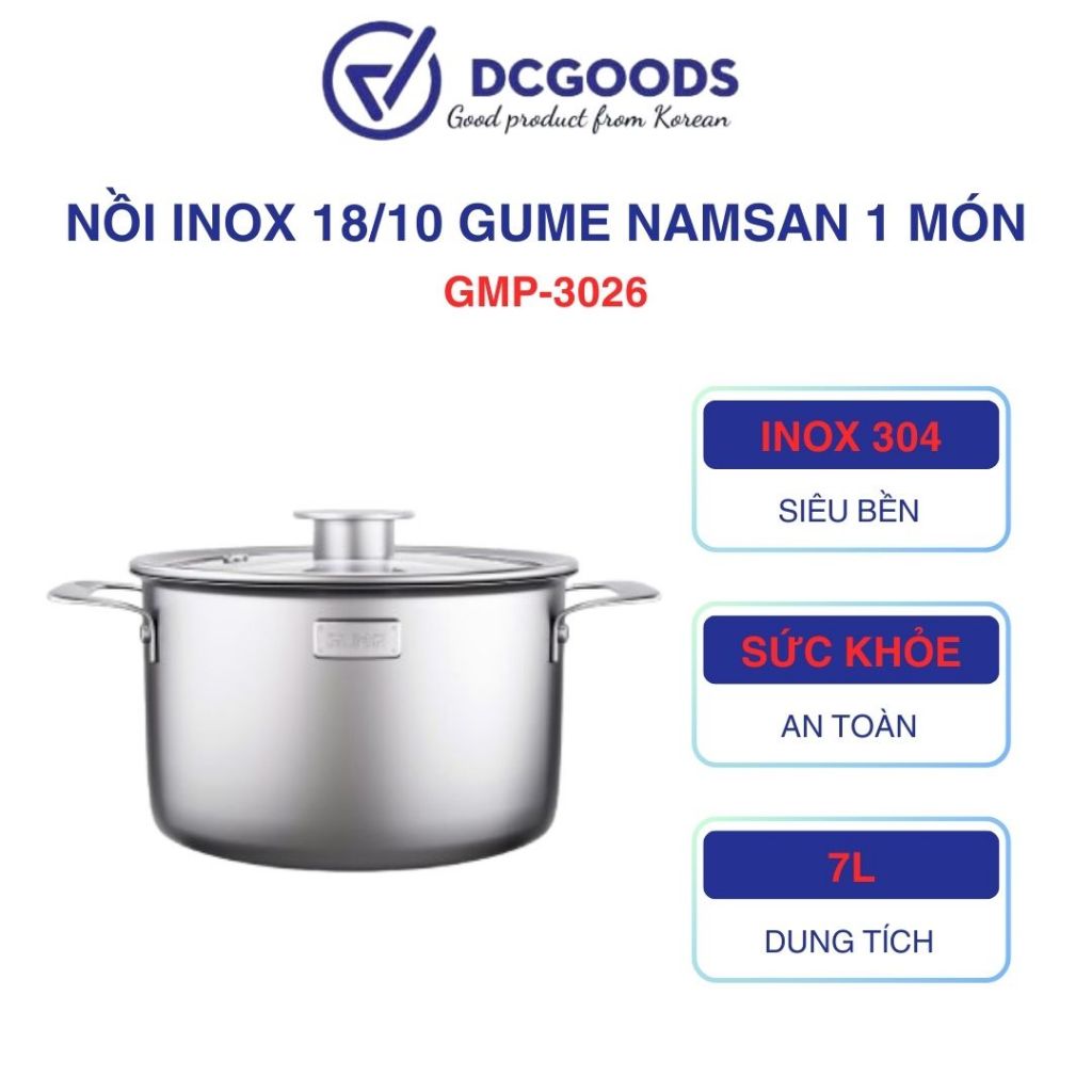 Nồi Inox 18/10 GUME NamSAN GMP - 3026