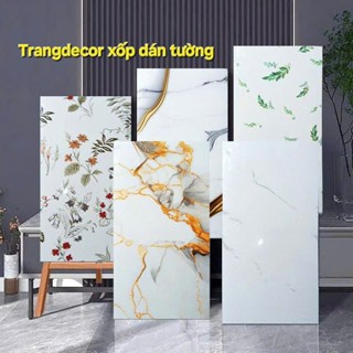 Combo 20 Tấm Xốp Dán Tường Vân Đá PVC, Miếng Dán Tường Giả Đá Có Keo Sẵn Kích Thước 60x30cm