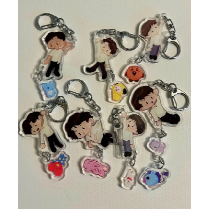 BTS Connecting Acrylic Charms Chibi & Adorable designs