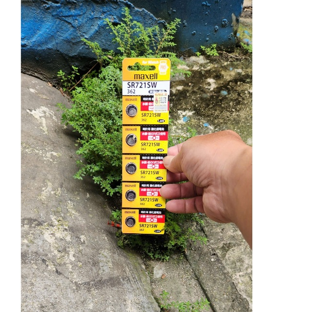 Vỉ 5 viên pin đồng hồ SR721SW 1.55V Maxell PRO SR721 / SR 721 / 362 - Made In Japan