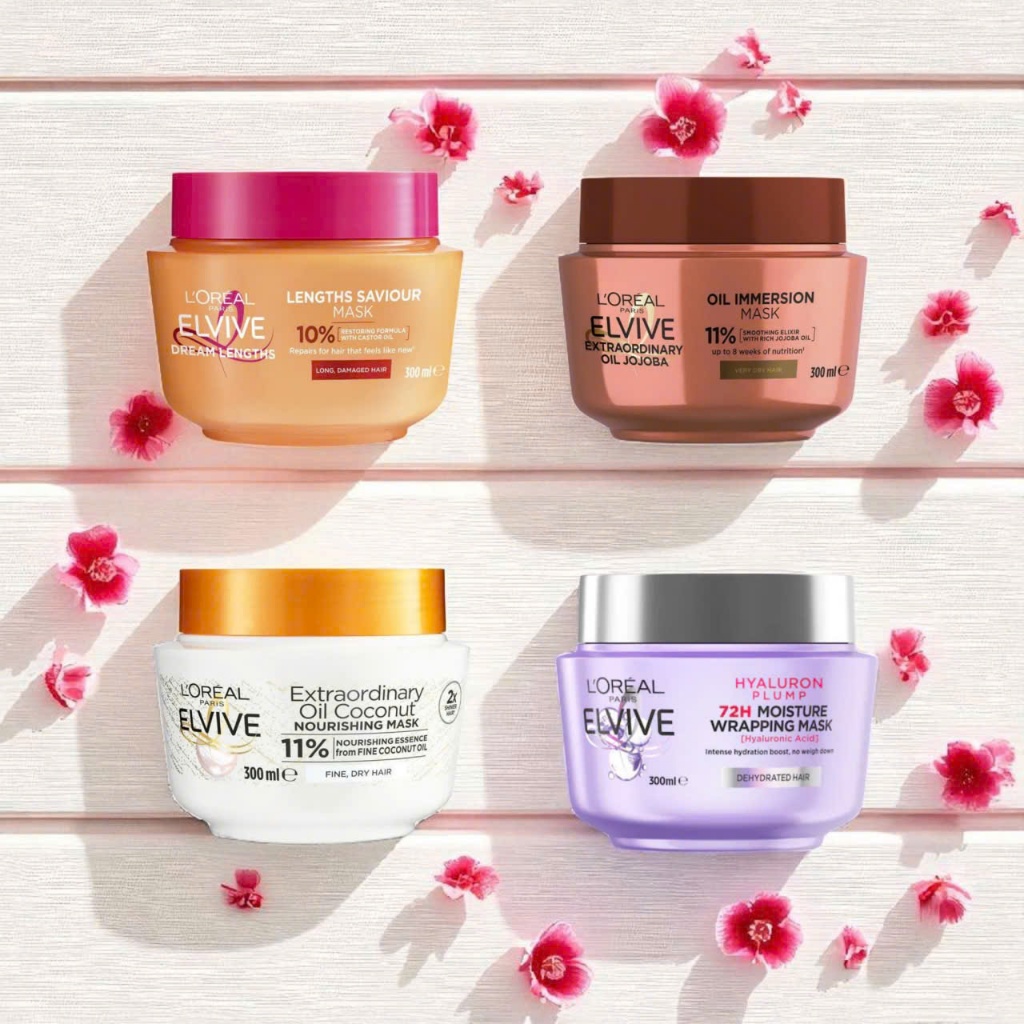 Kem ủ phục hồi tóc Loreal Elvive Coco 300ml dùng hàng ngày