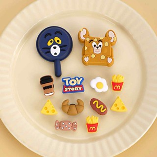 Set charm Tom and Jerry chảo thiết kế dành cho dép có lỗ dép sục dép có lỗ gắn stickers dép cros