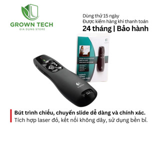 Bút trình chiếu Logitech R400, bút thuyết trình, trình chiếu slide PowerPoint, Word, Excel