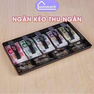 Ngăn Kéo Két Đựng Tiền Thu Ngân 5 Ngăn Automatik Bán Lẻ Siêu Thị Hiệu Sách Cửa Hàng Nhỏ Quần Áo Kẹp Đàn Hồi Mượt Mà