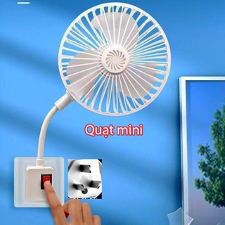 Quạt nhỏ đa năng gắn tường phòng ngủ gia đình mới quạt nhỏ tích hợp ba phích cắm quạt đèn chùm