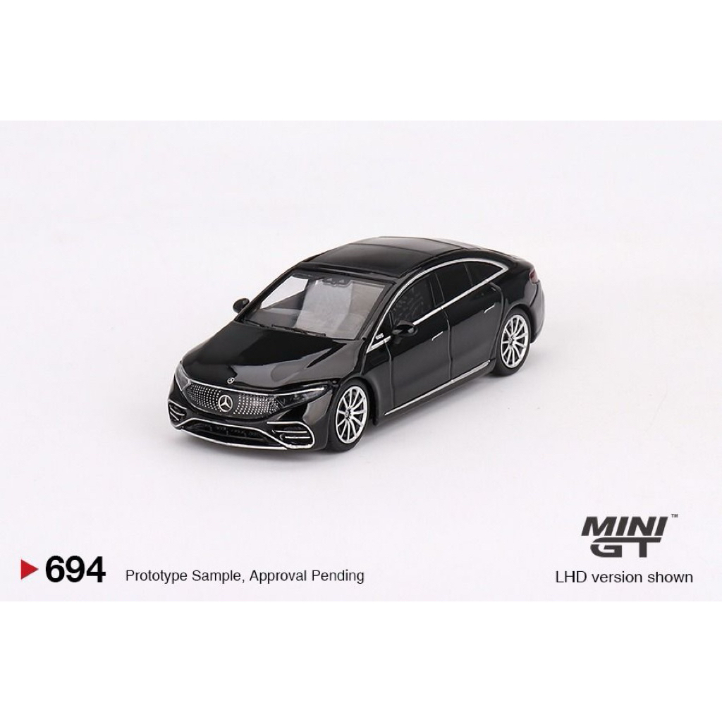 Xe mô hình (In Stock) Mini GT 1/64 Mercedes-Benz EQS 580 4MATIC Black
