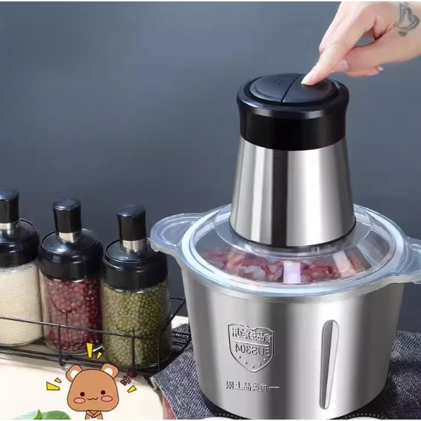 Máy xay Thịt - Tỏi Ớt Gừng Đa Năng bằng Điện – Dụng cụ băm nhuyễn thực phẩm, ép tỏi hành nhanh gọn tiện lợi