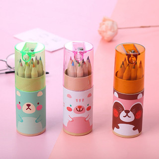  Lọ 12 bút chì màu giá rẻ bút màu kích thước 10cm màu sắc rõ 