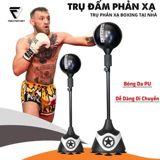 (BẢN CAO CẤP) Trụ Đấm Lò Xo Phản Xạ Tập Boxing