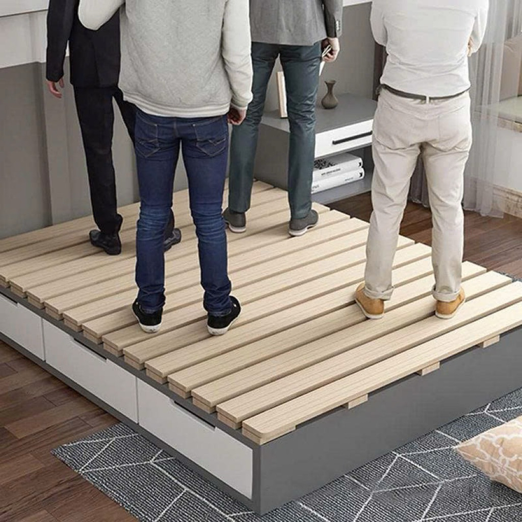 Giường Pallet Gỗ Quế Dạng Cuộn . Gọn Tiện . Dễ Dàng Di Chuyển