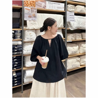   BÈO BÉO BIGSIZE   ÁO SƠ MI KIỂU TAY LỠ DÁNG BABYDOLL CỔ VIỀN TRƠN FORM BIGSIZE 60-90KG 