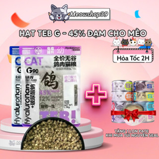 (Hỏa Tốc Đến 19H) Hạt cho Mèo Teb G protein cao 42-45% - Hạt mix topping ruốc dành cho mèo mọi lứa tuổi