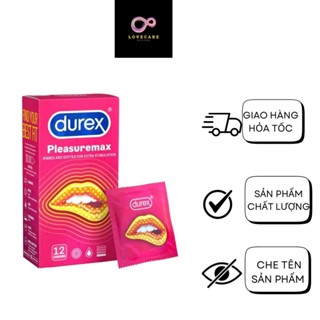 Bao Cao Su CÓ GÂN GAI Durex Pleasuaremax 12 cái