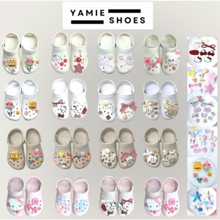 Dép sục đúc nguyên khối NAM NỮ quai hậu họa tiết dễ thương - dép quai hậu đế cao 4cm chống trơn trượt YAMIE SHOES